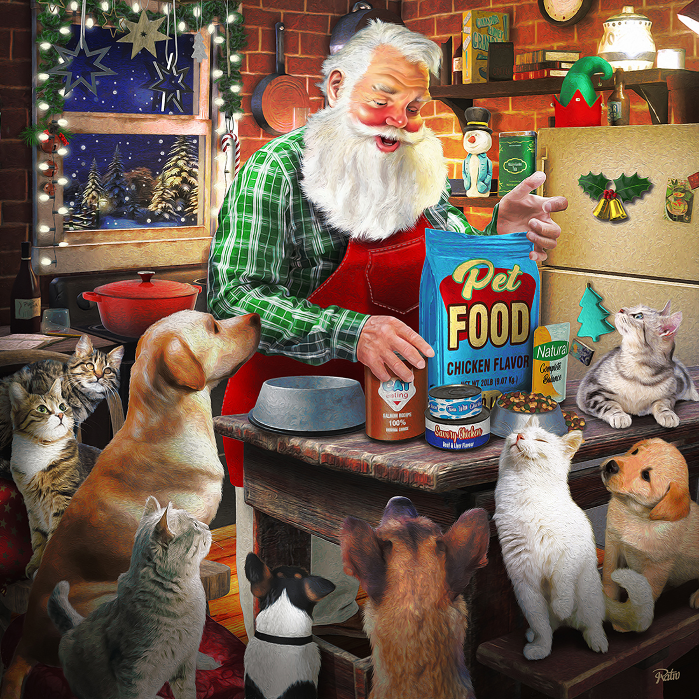 SunsOut XXL Teile - Santa and His Pets 500 Teile Puzzle Sunsout-42373 SunsOut XXL Teile - Santa and His Pets 500 Teile Puzzle Sunsout-42373 von SunsOut