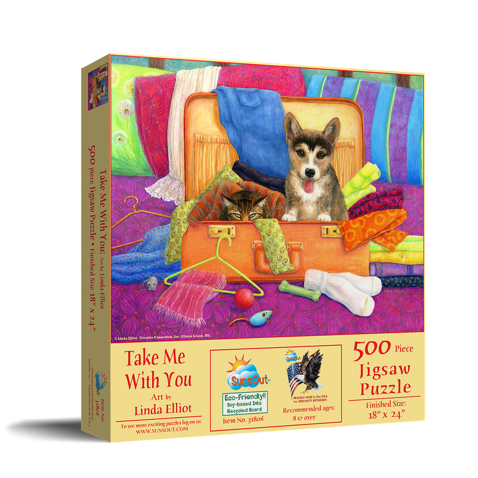 SunsOut XXL Teile - Take Me With You 500 Teile Puzzle Sunsout-31806 von SunsOut