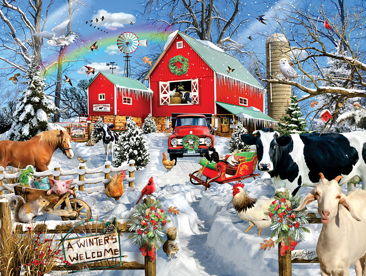 SunsOut XXL Teile - Winter Barn 500 Teile Puzzle Sunsout-35235 SunsOut XXL Teile - Winter Barn 500 Teile Puzzle Sunsout-35235 von SunsOut