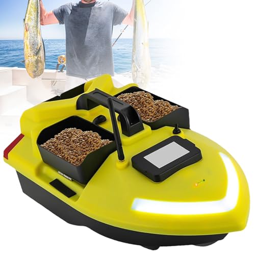 Sunseota GPS RC-Köderboot, 600 m kabellose Fernbedienung, Angelköderboot, Feederboot mit 3 Köderbehältern, GPS-Angelköderboot,5200mAh Sunseota GPS RC-Köderboot, 600 m kabellose Fernbedienung, Angelköderboot, Feederboot mit 3 Köderbehältern, GPS-Angelköderboot,5200mAh von Sunseota