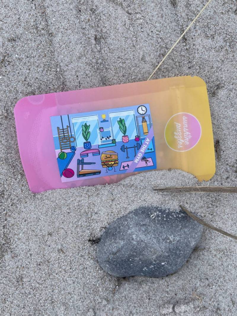 Sunshine Puzzle Mini Puzzle (99 Teile) – At the Gym - von Sunshine Puzzles