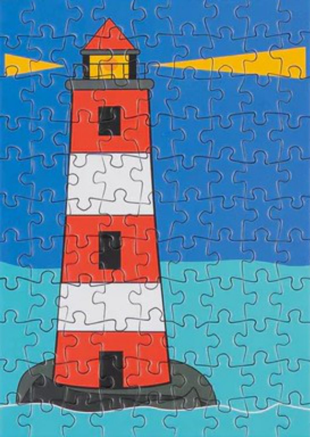 Sunshine Puzzle Mini Puzzle (99 Teile) – Leuchtturm - von Sunshine Puzzles
