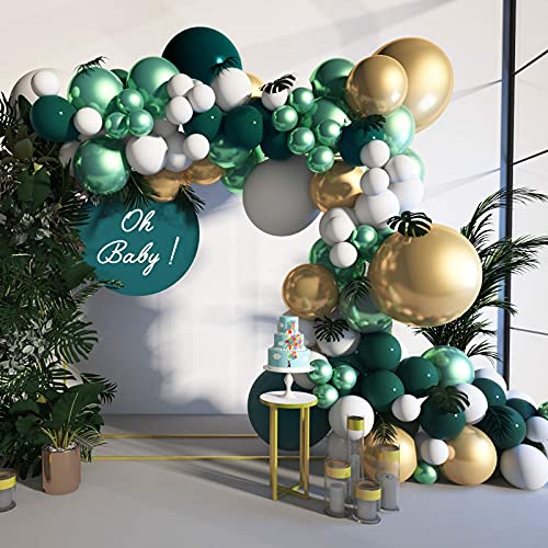118 Stück Luftballons Girlande Set,Weiß Haut Ballon Girlande Kit,Retro Grüne Metallic luftballon,Dekorationen Set,Metallischen Gold Ballons,Geburtstagsfeier Dekoration für party,Hochzeit 118 Stück Luftballons Girlande Set,Weiß Haut Ballon Girlande Kit,Retro Grüne Metallic luftballon,Dekorationen Set,Metallischen Gold Ballons,Geburtstagsfeier Dekoration für party,Hochzeit von Sunshine smile