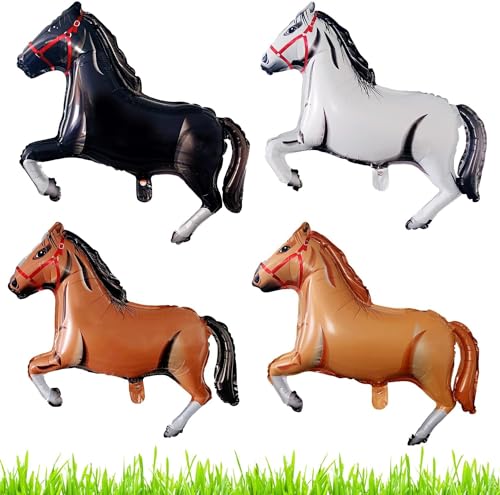 4 Stück Pferde Folienballon,Pferd Ballon Groß,Pferde Geburtstagsdeko,Aluminium Folie Pferdeballon,Pferde Deko Kindergeburtstag,Pferd Riesenballon zum Geburtstag Cowboy Thematische Party Deko 4 Stück Pferde Folienballon,Pferd Ballon Groß,Pferde Geburtstagsdeko,Aluminium Folie Pferdeballon,Pferde Deko Kindergeburtstag,Pferd Riesenballon zum Geburtstag Cowboy Thematische Party Deko von Sunshine smile