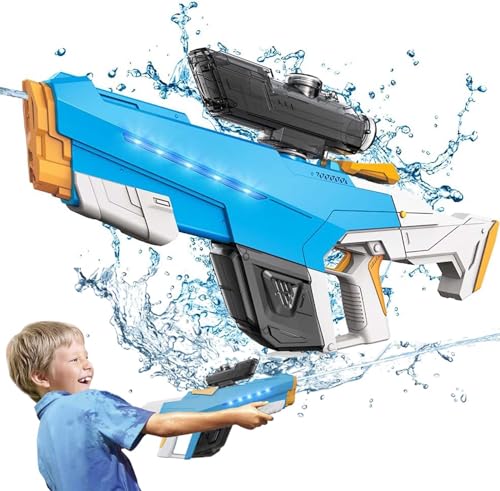 Electric Water Gun,Elektrische Wasserpistole,Wasserpistole Elektrisch,Wasserpistole Erwachsene,Elektrische Spritzpistole Wasser,Wasserpistole Elektrisch Sehr Stark,Wasserpistole Groß von Sunshine smile