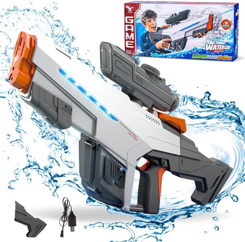 Electric Water Gun,Elektrische Wasserpistole,Wasserpistole Elektrisch,Wasserpistole Erwachsene,Elektrische Spritzpistole Wasser,Wasserpistole Elektrisch Sehr Stark,Wasserpistole Groß von Sunshine smile