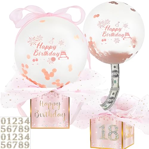 Geldgeschenke Geburtstag DIY Überraschungsbox mit Luftballons,Geldgeschenke Verpackung,Luftballon Pull Up Geburtstag Geldgeschenk,Geld Geschenkverpackung Überraschungsbox für Familie, Kinder, Freunde Geldgeschenke Geburtstag DIY Überraschungsbox mit Luftballons,Geldgeschenke Verpackung,Luftballon Pull Up Geburtstag Geldgeschenk,Geld Geschenkverpackung Überraschungsbox für Familie, Kinder, Freunde von Sunshine smile