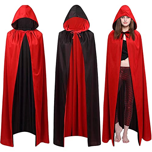 Halloween Umhang,Vampir Umhang,Sensenmann Kostüm,Draculas Umhang,Vampir Halloween Kostüm,Umhang Schwarz Rot,Unisex Umhang mit Langer Kapuze,Halloween Vampir Kostüm Umhang Halloween Umhang,Vampir Umhang,Sensenmann Kostüm,Draculas Umhang,Vampir Halloween Kostüm,Umhang Schwarz Rot,Unisex Umhang mit Langer Kapuze,Halloween Vampir Kostüm Umhang von Sunshine smile
