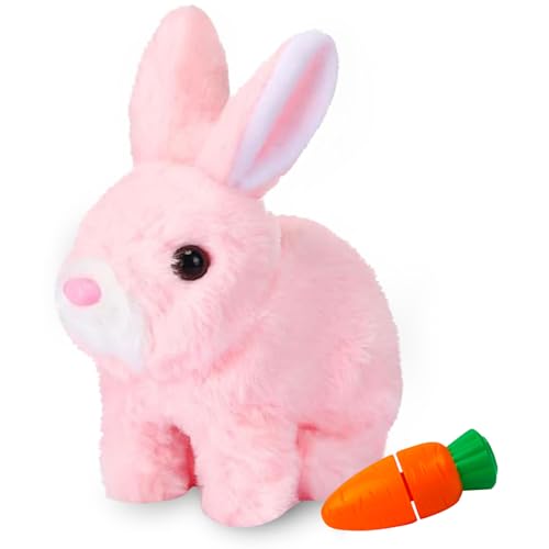 Hüpfendes Kaninchen,Hüpfendes Kaninchen Spielzeug,Sprechender Hasen,Hasen Kuscheltiere Klein,Geräusche Macht und Dessen Ohren und Nase Sich Bewegen, Plüschhase für Ostern Weihnachtstag Geschenke Hüpfendes Kaninchen,Hüpfendes Kaninchen Spielzeug,Sprechender Hasen,Hasen Kuscheltiere Klein,Geräusche Macht und Dessen Ohren und Nase Sich Bewegen, Plüschhase für Ostern Weihnachtstag Geschenke von Sunshine smile