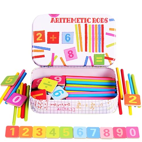 Montessori Mathe Spielzeug,Mathematisches Spielzeug Holz,Mathe Spielzeug Rechenstäbchen,Zahlenlernspiel, Pädagogisches Mathe-Spielzeug für Kinder 3 4 5 Montessori Mathe Spielzeug,Mathematisches Spielzeug Holz,Mathe Spielzeug Rechenstäbchen,Zahlenlernspiel, Pädagogisches Mathe-Spielzeug für Kinder 3 4 5 von Sunshine smile