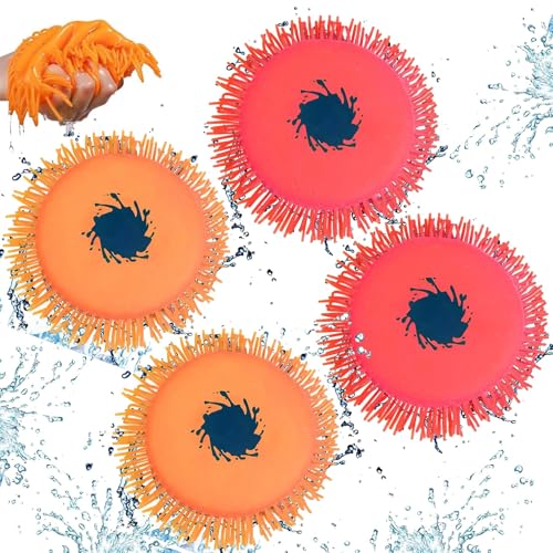 4 Stück Wasser Frisbee,Wasserfrisbee Splash,Wiederverwendbar Wasserbomben,Wurfscheibe Wasserspielzeug,Sensorisches Stressabbau Poolspielzeug für Kinder, Sommer Partytütenfüller für Jungen und Mädchen 4 Stück Wasser Frisbee,Wasserfrisbee Splash,Wiederverwendbar Wasserbomben,Wurfscheibe Wasserspielzeug,Sensorisches Stressabbau Poolspielzeug für Kinder, Sommer Partytütenfüller für Jungen und Mädchen von Sunshine smile