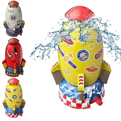 Rocket Wassersprinkler Kinder Outdoor,Wassersprinkler, Water Rocket Sprinkler,Wasserspielzeug Garten,Rasensprenger Kinder,Outdoor Wasserspielzeug Sprinkler für Kinder Raketenform Rocket Wassersprinkler Kinder Outdoor,Wassersprinkler, Water Rocket Sprinkler,Wasserspielzeug Garten,Rasensprenger Kinder,Outdoor Wasserspielzeug Sprinkler für Kinder Raketenform von Sunshine smile