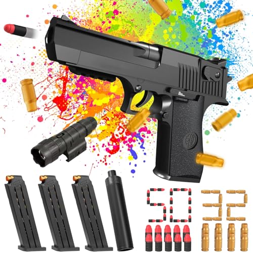 Spielzeug Pistole,Pistole Kinder Platzpatronen,Spielzeug Pistole mit Knall Munition,Spielzeug Pistole Wuestenadler,Pistole mit Schaumstoff Geschoss Zielscheibe für Nerf Spielzeug Pistole,Pistole Kinder Platzpatronen,Spielzeug Pistole mit Knall Munition,Spielzeug Pistole Wuestenadler,Pistole mit Schaumstoff Geschoss Zielscheibe für Nerf von Sunshine smile