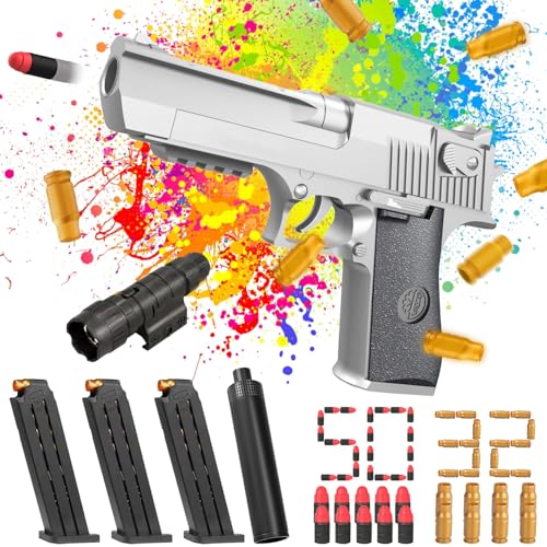 Spielzeug Pistole,Pistole Kinder Platzpatronen,Spielzeug Pistole mit Knall Munition,Spielzeug Pistole Wuestenadler,Pistole mit Schaumstoff Geschoss Zielscheibe für Nerf Spielzeug Pistole,Pistole Kinder Platzpatronen,Spielzeug Pistole mit Knall Munition,Spielzeug Pistole Wuestenadler,Pistole mit Schaumstoff Geschoss Zielscheibe für Nerf von Sunshine smile