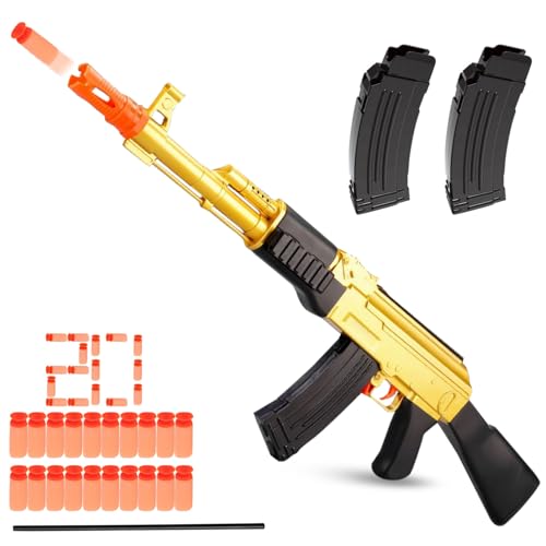 Spielzeug Pistole,Soft Bullet Gun,Pistole Kinder,Spielzeug Pistole mit Munition,Soft Bullet Toy Pistole,Schaumstoff Pistole,Spielzeugpistole für 6+ Kindergeschenke(AK47 Spielzeug Pistole,Soft Bullet Gun,Pistole Kinder,Spielzeug Pistole mit Munition,Soft Bullet Toy Pistole,Schaumstoff Pistole,Spielzeugpistole für 6+ Kindergeschenke(AK47 von Sunshine smile