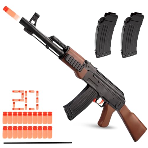 Spielzeug Pistole,Soft Bullet Gun,Pistole Kinder,Spielzeug Pistole mit Munition,Soft Bullet Toy Pistole,Schaumstoff Pistole,Spielzeugpistole für 6+ Kindergeschenke(AK47 Spielzeug Pistole,Soft Bullet Gun,Pistole Kinder,Spielzeug Pistole mit Munition,Soft Bullet Toy Pistole,Schaumstoff Pistole,Spielzeugpistole für 6+ Kindergeschenke(AK47 von Sunshine smile