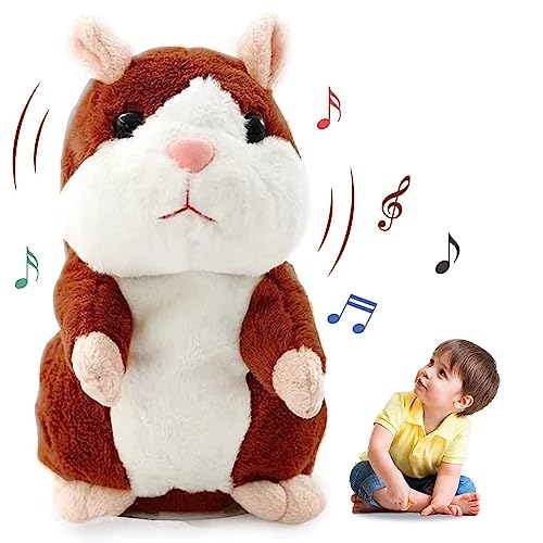 Sprechende Hamster Wiederholt,Sprechender Hamster Spielzeug,Talking Plüschtier Elektronische,Lustige Kinder Stofftiere,Plüsch Hamster,Maus Kinder Stofftier,Record Spielzeug Interaktives für Baby Kids von Sunshine smile