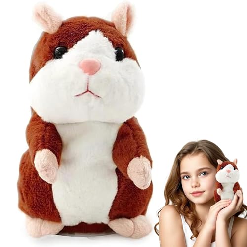 Sprechende Hamster Wiederholt,Sprechender Hamster Spielzeug,Talking Plüschtier Elektronische,Lustige Kinder Stofftiere,Plüsch Hamster,Maus Kinder Stofftier,Record Spielzeug Interaktives für Baby Kids von Sunshine smile