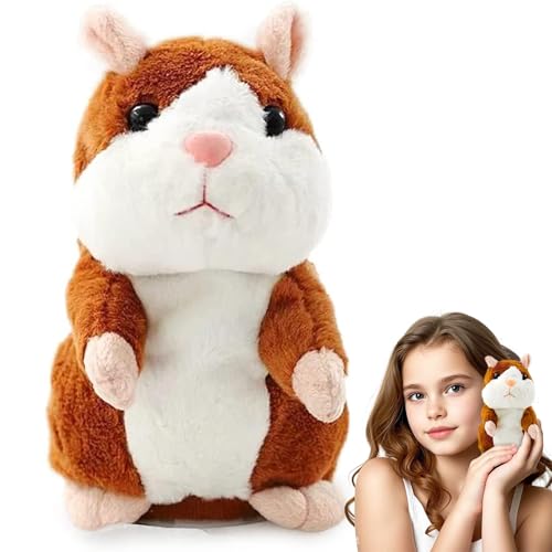 Sprechende Hamster Wiederholt,Sprechender Hamster Spielzeug,Talking Plüschtier Elektronische,Lustige Kinder Stofftiere,Plüsch Hamster,Maus Kinder Stofftier,Record Spielzeug Interaktives für Baby Kids von Sunshine smile