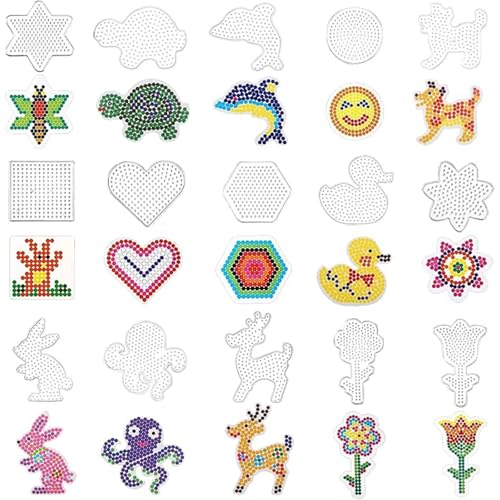 15 Stück Bügelperlen Platten,5mm Bügelperlen Vorlagen,Transparente Bügelperlen Steckplatten,mit Bügelpapier Zubehör, 15 Muster Basteln Handwerk für Kinder Geschenk Jungs Mädchen 15 Stück Bügelperlen Platten,5mm Bügelperlen Vorlagen,Transparente Bügelperlen Steckplatten,mit Bügelpapier Zubehör, 15 Muster Basteln Handwerk für Kinder Geschenk Jungs Mädchen von Sunshine smile