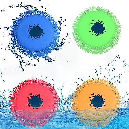Sunshine smile 4 Stück Wasser Frisbee,17cm Wasserfrisbee Splash,Wasser Wurfscheibe aus Schaumstoff und Silikon,Splash Disc,Splash Flyer,Wurfscheibe Wasserspielzeug,Wasserspielzeug Pool für Kinder Sunshine smile 4 Stück Wasser Frisbee,17cm Wasserfrisbee Splash,Wasser Wurfscheibe aus Schaumstoff und Silikon,Splash Disc,Splash Flyer,Wurfscheibe Wasserspielzeug,Wasserspielzeug Pool für Kinder von Sunshine smile