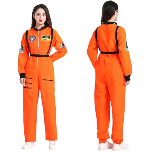 Astronauten Kostüme Silber,Spaceman Kostüm Set,Weltall Raumfahrer Outfit,Metallic Spaceman Kostüm,Spaceman Jumpsuit,Raumfahrer Kostüm,Astronauten Overall Erwachsene,Cosplay Space Kostüm von Sunshine smile