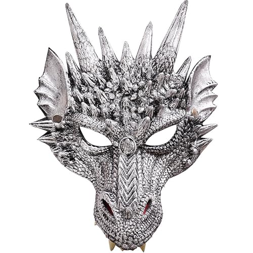 Sunshine smile Drachenmaske Kinder,Drachen Kostüm Kinder,Drachen Kostiim,Drachenflügel,Halloween Drachen Maske,Dinosaurier Cosplay Set für Jungen Mädchen Halloween Party Karneval von Sunshine smile