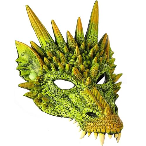 Sunshine smile Drachenmaske Kinder,Drachen Kostüm Kinder,Drachen Kostiim,Drachenflügel,Halloween Drachen Maske,Dinosaurier Cosplay Set für Jungen Mädchen Halloween Party Karneval von Sunshine smile