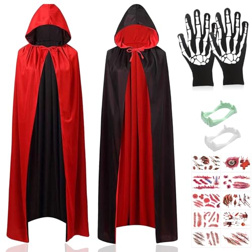 Sunshine smile Halloween Kostüm Kinder,Umhang Vampir 120,10 Blatt Halloween Tattoo Gesicht,Schwarzer Umhang mit Kapuze,Hexen Umhang Kinder,Halloween Umhang,Halloween Cape Vampir Kostüm für Cosplay Sunshine smile Halloween Kostüm Kinder,Umhang Vampir 120,10 Blatt Halloween Tattoo Gesicht,Schwarzer Umhang mit Kapuze,Hexen Umhang Kinder,Halloween Umhang,Halloween Cape Vampir Kostüm für Cosplay von Sunshine smile