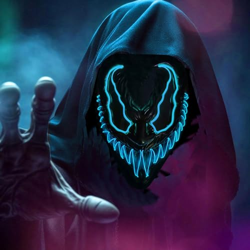 Sunshine smile Halloween Maske Leuchtend,LED Grusel Maske,Led Skelett Maske,LED Maske Karneval,Party Leucht Maske für Karneval,Gruselige Halloween Maske für Feste Partys Kostümspiele Cosplays Sunshine smile Halloween Maske Leuchtend,LED Grusel Maske,Led Skelett Maske,LED Maske Karneval,Party Leucht Maske für Karneval,Gruselige Halloween Maske für Feste Partys Kostümspiele Cosplays von Sunshine smile