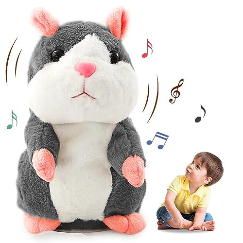 Sprechender Hamster Spielzeug,Sprechende Hamster Wiederholt,Talking Plüschtier Elektronische,Maus Kinder Stofftier,Lustige Kinder Stofftiere,Plüsch Hamster,Record Spielzeug Interaktives für Baby Kids von Sunshine smile