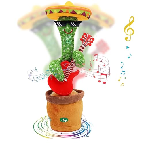 Sunshine Smile Kaktus Spielzeug: Nachsprechen, Plüschtier, Sprechend, Kuscheltier, Tanzend, Aufnehmen Lernen zu Sprechen Plüsch Puppe Sunshine Smile Kaktus Spielzeug: Nachsprechen, Plüschtier, Sprechend, Kuscheltier, Tanzend, Aufnehmen Lernen zu Sprechen Plüsch Puppe von Sunshine smile