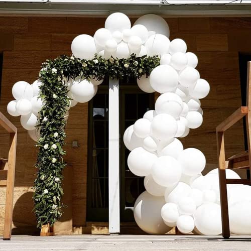 Luftballon Girlande Weiß,85 Stück Luftballons Weiß,Ballons Weiss Hochzeit,Latexballon,Luftballons Helium,White Balloon Garland,Ballon Dekoration für Geburtstag Engagement Jubiläum Hochzeit Party von Sunshine smile