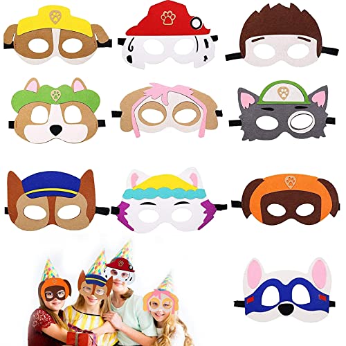 Sunshine smile Tiermasken Für Kinder,Kindermasken Tiere,Tiermasken Zum Ausmalen,Tiermasken Für Kinder Filz,Masken Kinder Geburtstag,Maske Tier,Dschungel Party Deko,Maske Filz Tiere (D) von Sunshine smile