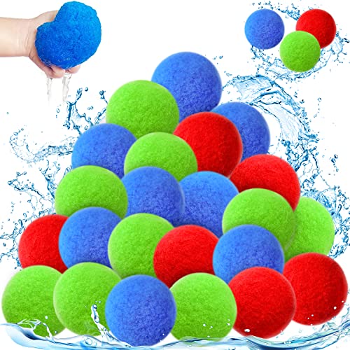 Wasserbomben Set Splash Bälle,24 Stück Wasserbomben Wiederverwendbare,Wasserbomben Bälle,Bälle ein Spiel für Wasserspaß,Splash Ball Wasser Ballon,Wiederverwendbare Wasser Ball,Wasser Waterbomb Wasserbomben Set Splash Bälle,24 Stück Wasserbomben Wiederverwendbare,Wasserbomben Bälle,Bälle ein Spiel für Wasserspaß,Splash Ball Wasser Ballon,Wiederverwendbare Wasser Ball,Wasser Waterbomb von Sunshine smile