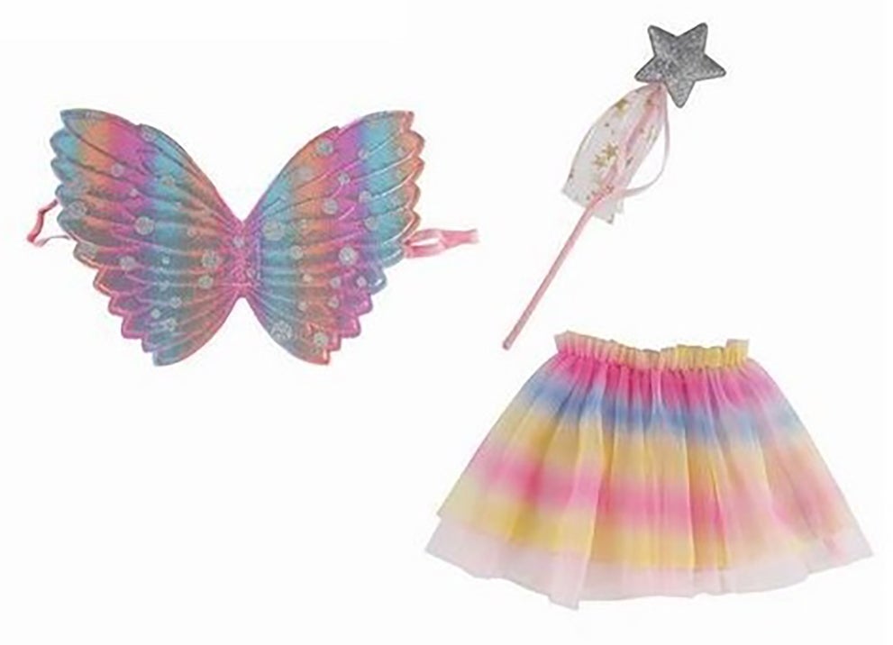 Suntoy Set mit Flügel &  Zauberstab Regenbogen von Suntoy
