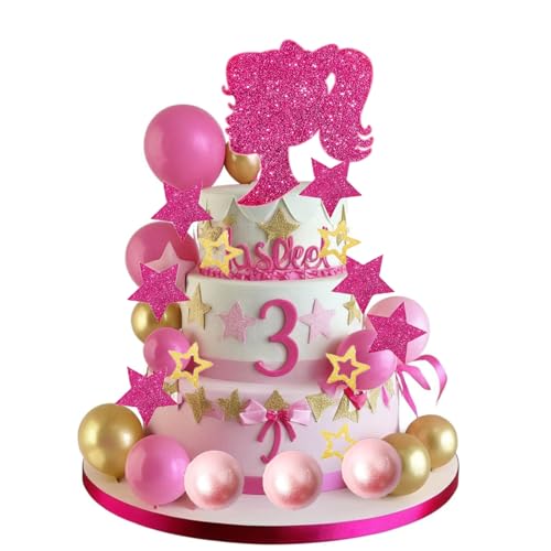 36 Stück Tortendeko Geburtstag Mädchen, Prinzessin Cupcake Toppers, Glitter Party Decorations, Barbie Geburtstag Deko Set, Rosa Gold Tortendeko Kugeln 36 Stück Tortendeko Geburtstag Mädchen, Prinzessin Cupcake Toppers, Glitter Party Decorations, Barbie Geburtstag Deko Set, Rosa Gold Tortendeko Kugeln von Sunwuun