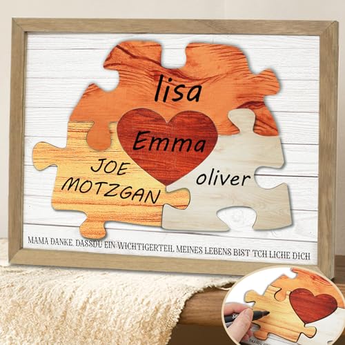 Personalisiertes DIY Holzpuzzle Muttertagsgeschenk, Geschenke für Mama, Muttertagsgeschenke für Mama, DIY Holzpuzzle,Rustikale Wandkunst Heimdekoration Personalisiertes DIY Holzpuzzle Muttertagsgeschenk, Geschenke für Mama, Muttertagsgeschenke für Mama, DIY Holzpuzzle,Rustikale Wandkunst Heimdekoration von Sunwuun