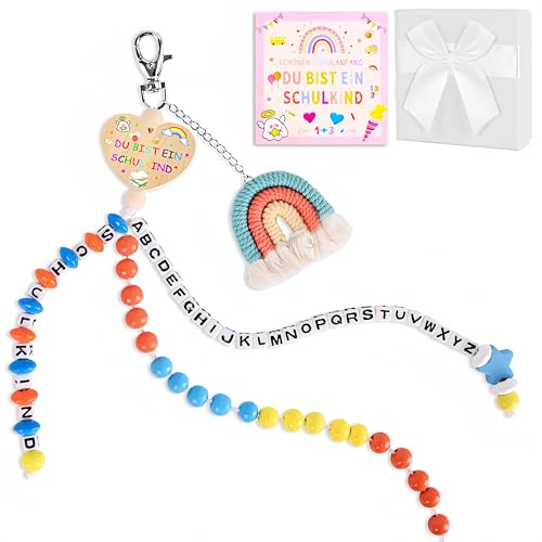 Sunwuun 2025 Schultüte Jungen Rechenkette Geschenk,Einschulung Jungen Geschenk,Schultüte Klein,Wooden Heart Muster’DU BIST EIN Schulkind’mit Grußkarte Geschenkbox Sunwuun 2025 Schultüte Jungen Rechenkette Geschenk,Einschulung Jungen Geschenk,Schultüte Klein,Wooden Heart Muster’DU BIST EIN Schulkind’mit Grußkarte Geschenkbox von Sunwuun