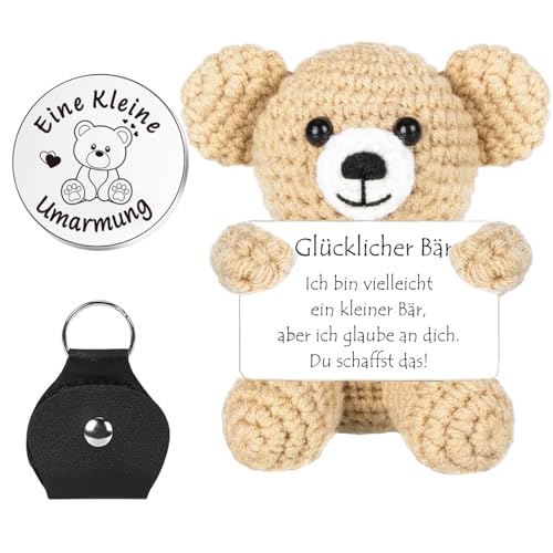 Sunwuun Pocket Hug Glücklicher Bär,Positive Bär Mutmacher Geschenk,Glücksbringer Prüfung,Positive Geschenke für Frauen Männer,Geschenk Freundin Geburtstag,Besserung Geschenk,Einschulung Geschenk (01) Sunwuun Pocket Hug Glücklicher Bär,Positive Bär Mutmacher Geschenk,Glücksbringer Prüfung,Positive Geschenke für Frauen Männer,Geschenk Freundin Geburtstag,Besserung Geschenk,Einschulung Geschenk (01) von Sunwuun
