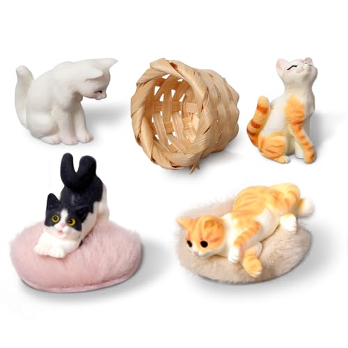 Sunwuun Wichtel Zubehör Katzenfiguren,Puppenhaus Zubehör Weihnachten,Geschenke für Katzenliebhaber,Puppenhaus Zubehör Katze Bambus Korb Decke Sunwuun Wichtel Zubehör Katzenfiguren,Puppenhaus Zubehör Weihnachten,Geschenke für Katzenliebhaber,Puppenhaus Zubehör Katze Bambus Korb Decke von Sunwuun
