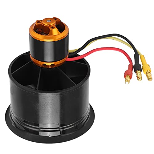 Sunydog 50 Mm EDF-Set 2611-4600KV Motor, Aluminiumlegierung Kunststoffkupfergeläutete Motor, Schwarz, (CW) von Sunydog