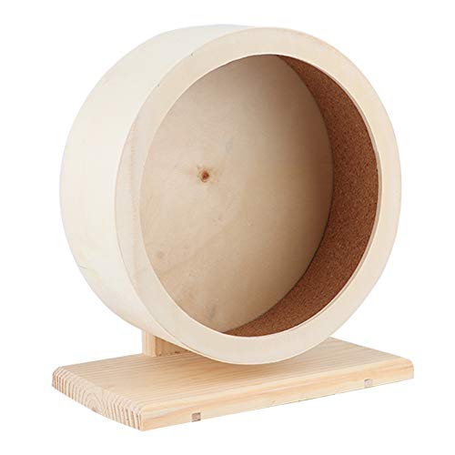 Sunydog Hölzerne Hamsterhaus Lustiges Rad Rastspielzeug Kleine Haustiere - Premiumqualität, Langlebig (M) von Sunydog