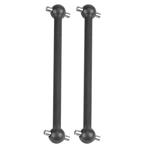 Sunydog Metall Hundeknochenantriebswelle Elektroplierendes Himoto 1/10 Auto, Super Robust, CNC (31206BL Black) von Sunydog