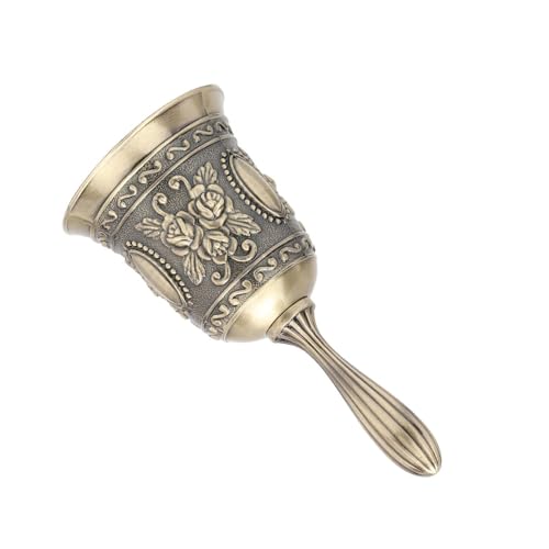 Sunydog Zink -Legierung Vintage Rose Muster Handbell Abendessen Hotel Anrufe Sunydog Zink -Legierung Vintage Rose Muster Handbell Abendessen Hotel Anrufe von Sunydog