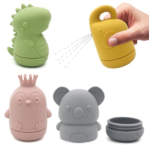 Suofuolef 4er Set Badewannenspielzeug, Baby Silikon Badewannen Badespielzeug, Spritztiere Spielzeug für Babys Kleinkinder Unisex Suofuolef 4er Set Badewannenspielzeug, Baby Silikon Badewannen Badespielzeug, Spritztiere Spielzeug für Babys Kleinkinder Unisex von Suofuolef