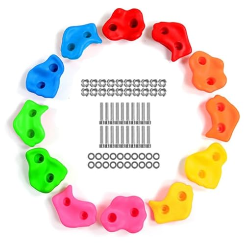 Suoumwa 12 Stück Klettergriffe für Kinder, Kletterwand-Klettergriffe für Den Einsatz im Innen- und Außenbereich Suoumwa 12 Stück Klettergriffe für Kinder, Kletterwand-Klettergriffe für Den Einsatz im Innen- und Außenbereich von Suoumwa