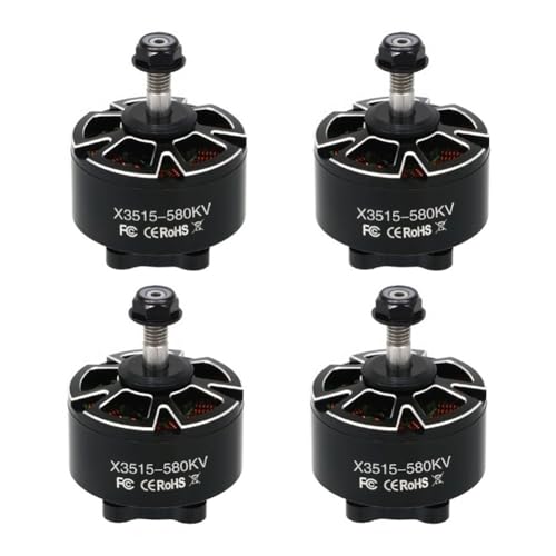 Suoumwa 4 STÜCKE X3515 580KV Bürstenloser Motor 3-8S Drohnenmotor für RC Multirotor Quadcopter FPV Freestyle Drohnenteile von Suoumwa