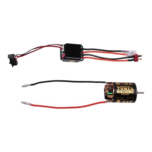 Suoumwa 540 Bürstenmotor 21T ESC Geschwindigkeitsregler Kombinationsset Climb Drift Racing für 1/10 RC Crawler/Boot Suoumwa 540 Bürstenmotor 21T ESC Geschwindigkeitsregler Kombinationsset Climb Drift Racing für 1/10 RC Crawler/Boot von Suoumwa