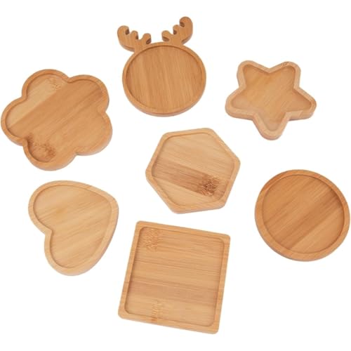 Suoumwa 7pcs Verschiedene Formen Mini -Holzmosaik -Basen für DIY -, Holzmosaik -Coaster -Kit für Handgefertigte Glasprojekte Suoumwa 7pcs Verschiedene Formen Mini -Holzmosaik -Basen für DIY -, Holzmosaik -Coaster -Kit für Handgefertigte Glasprojekte von Suoumwa